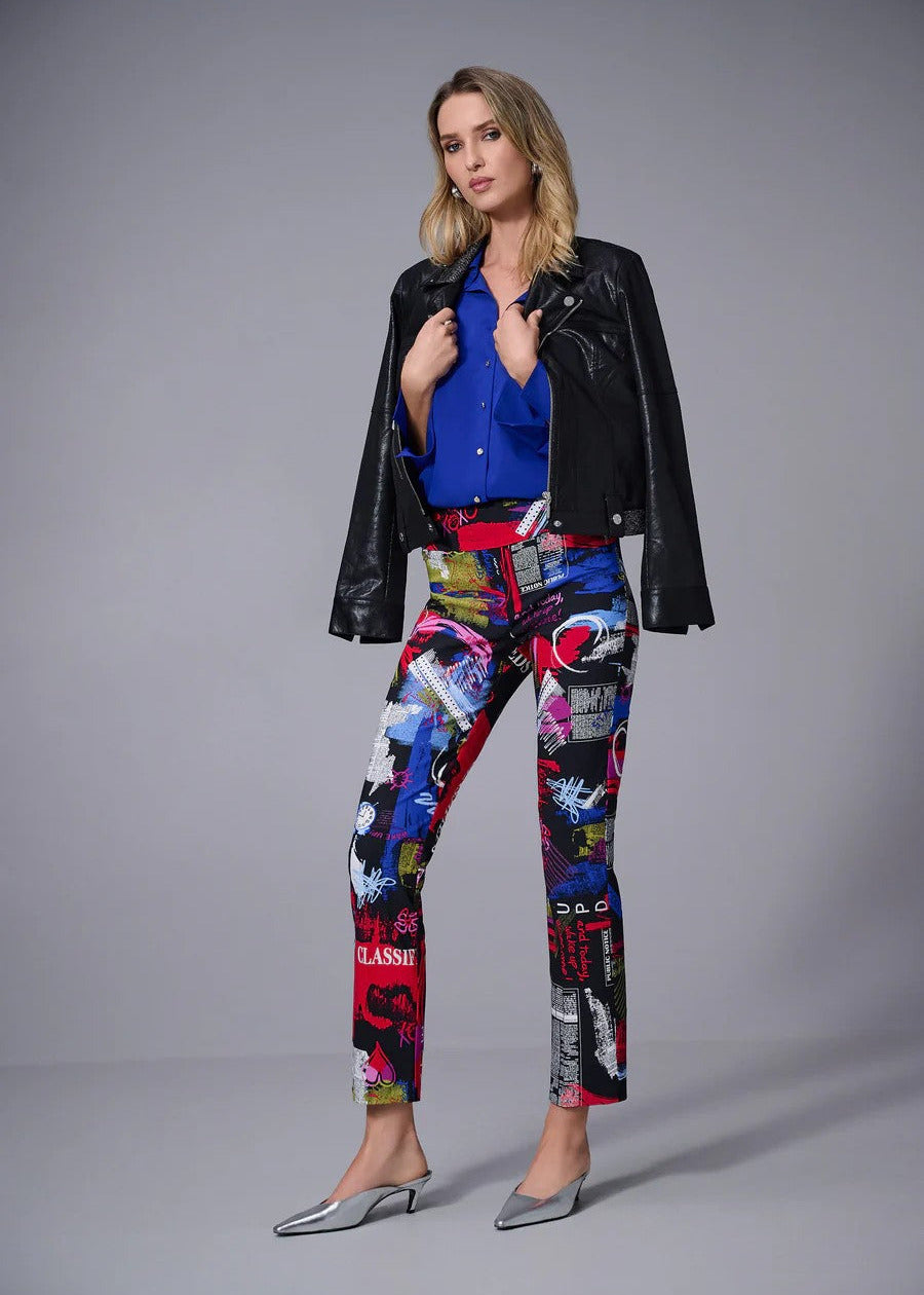 MILLENIUM STRAIGHT LEG PULL ON PANTS - MULTI