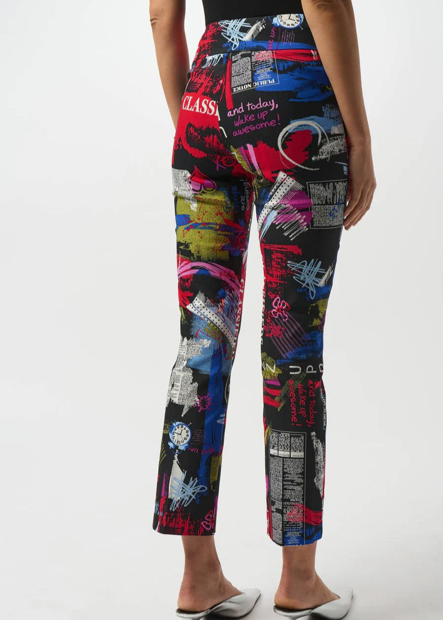 MILLENIUM STRAIGHT LEG PULL ON PANTS - MULTI