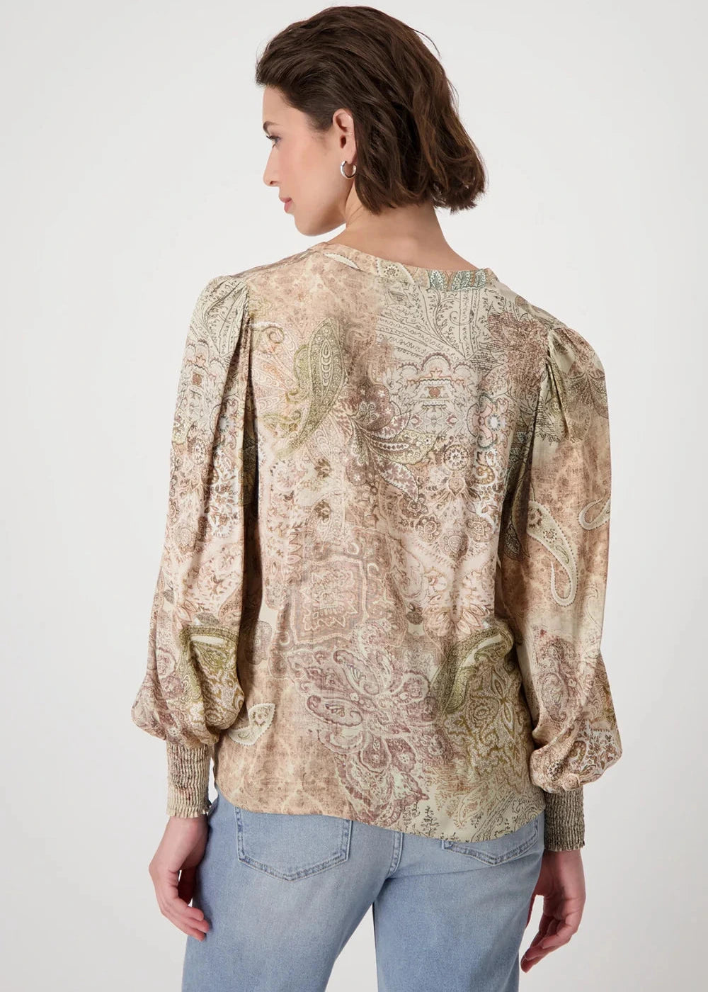 PAISLEY PRINT BLOUSE