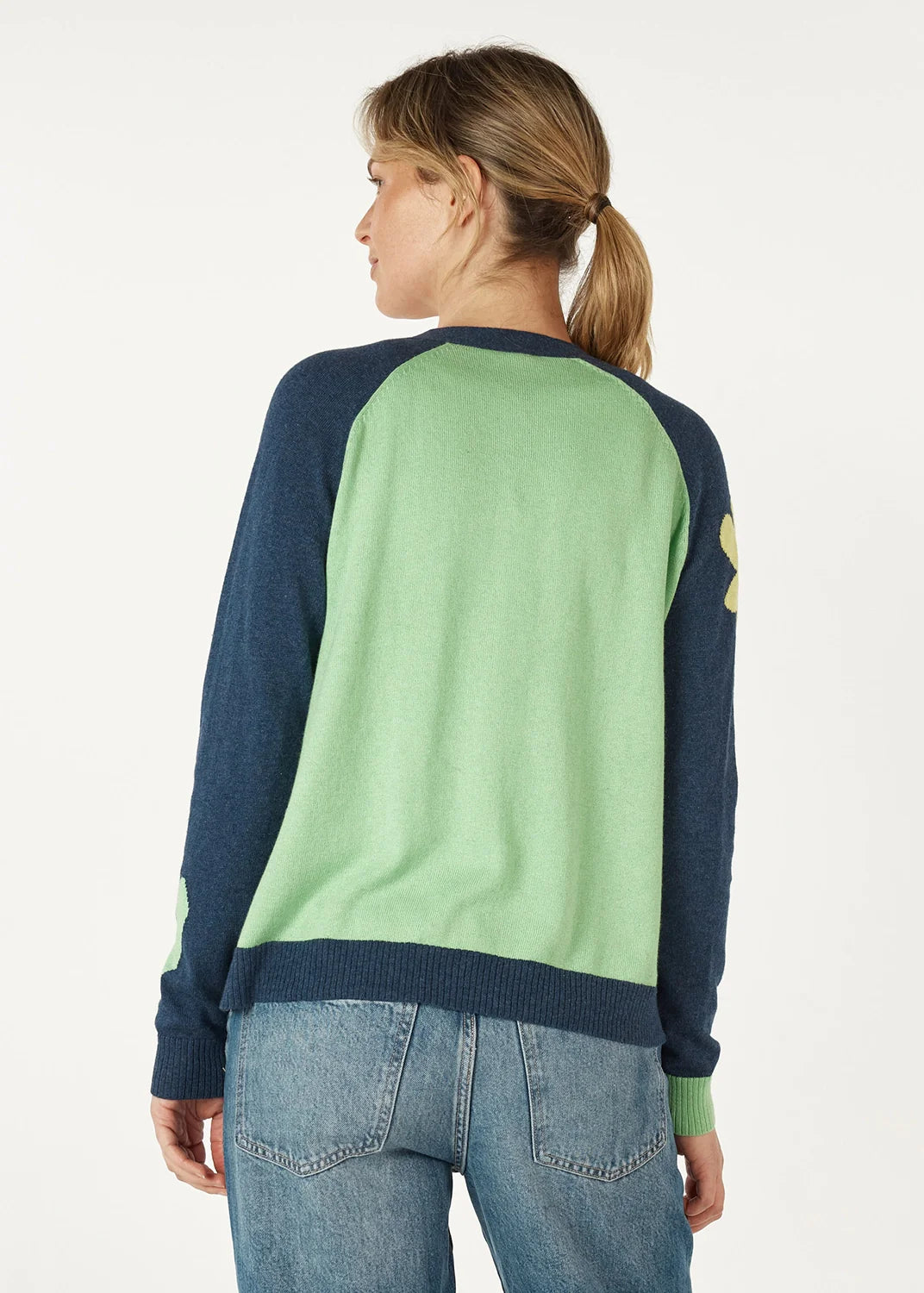 HAPPY CARDI- DENIM