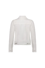 Load image into Gallery viewer, LINEN JACKET WITH FRAYED SEAMS - WHITE
