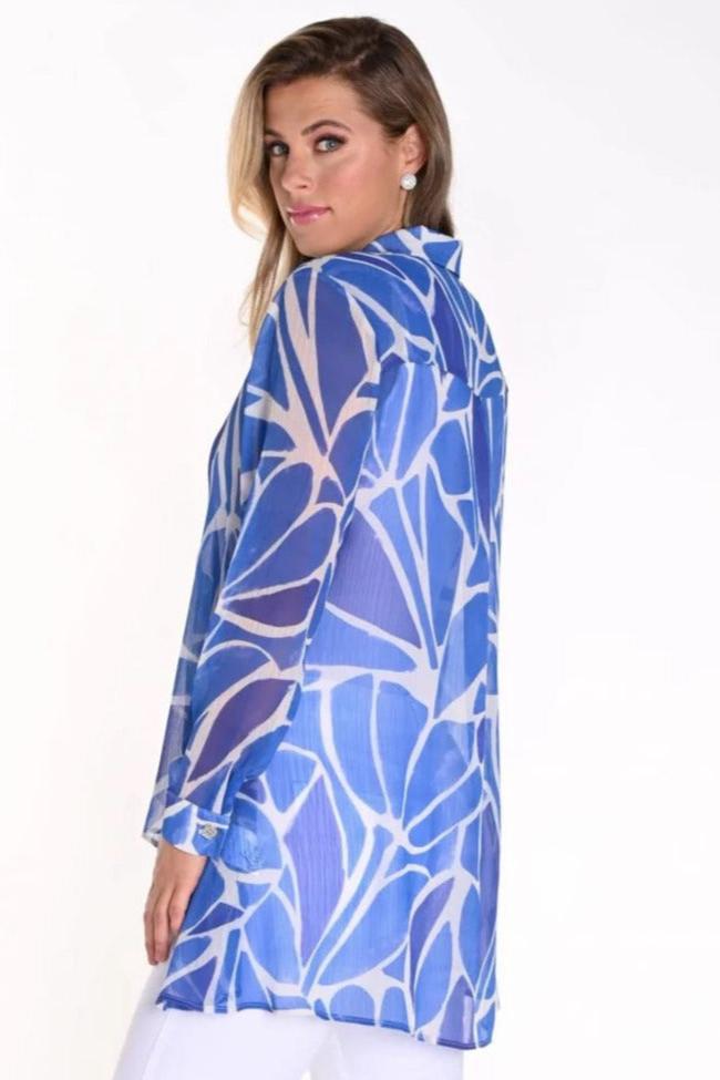 ABSTRACT PRINT BLOUSE