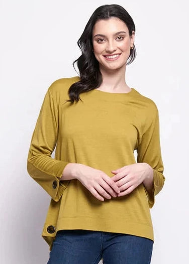 EYE SPY TOP - CHARTREUSE
