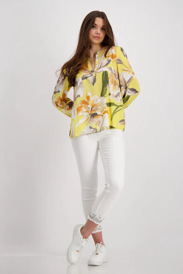 SUNNY YELLOW FLORAL BLOUSE