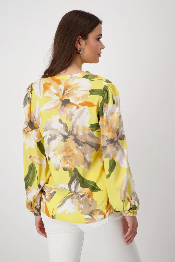 SUNNY YELLOW FLORAL BLOUSE