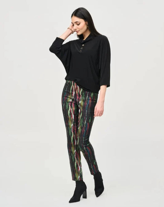 ABSTRACT PRINT PULL ON PANTS